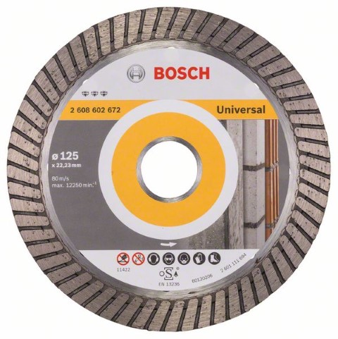 DIAMOND CUTTING DISC PROFESSIONAL PLUS-TURBO: UPP-T125 MM